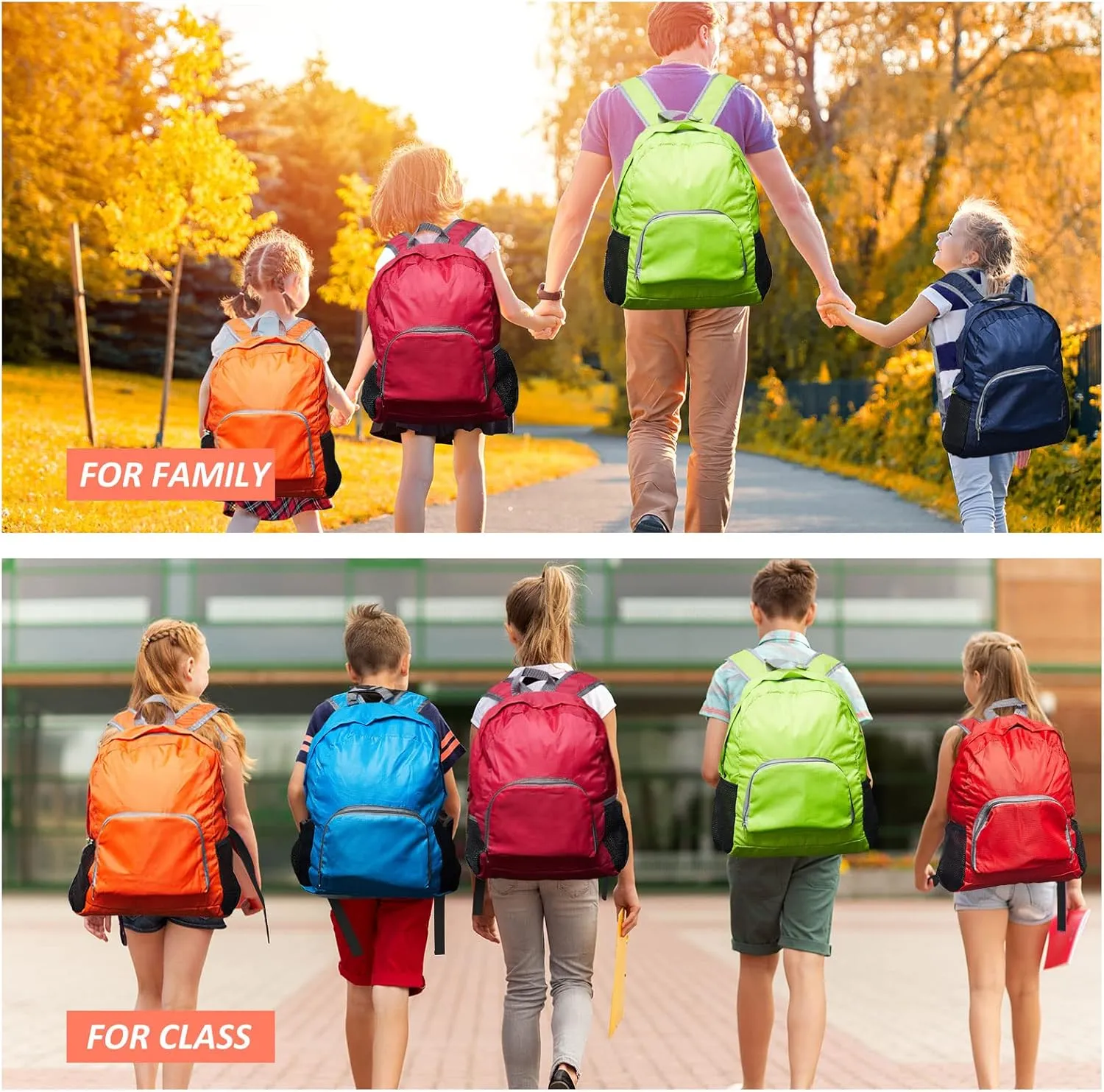 Patelai 48 Pcs 17" Backpacks Bulk for Kids Classic Colorful Bookbags for Elementary Middle High School Boys Girls (Stylish Colors)