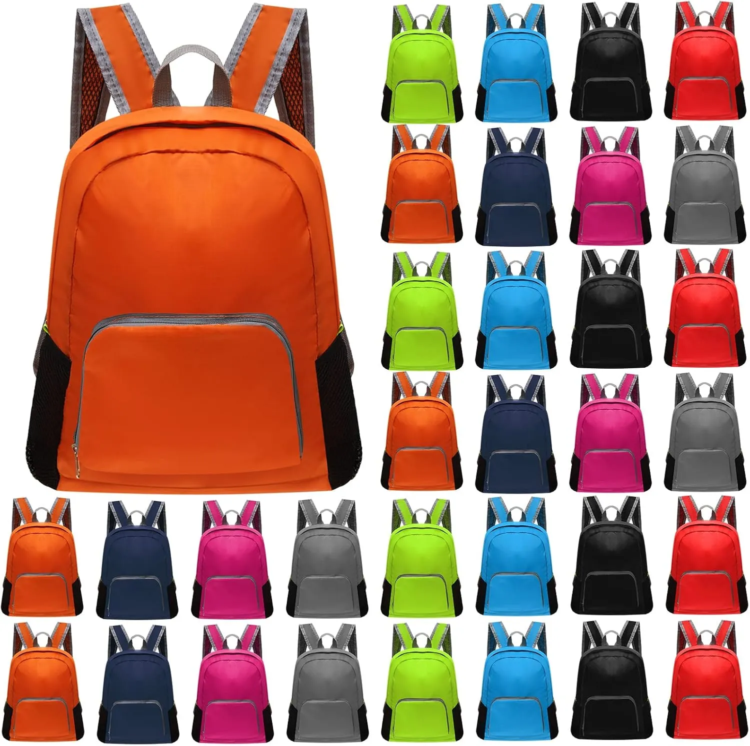 Patelai 48 Pcs 17" Backpacks Bulk for Kids Classic Colorful Bookbags for Elementary Middle High School Boys Girls (Stylish Colors)