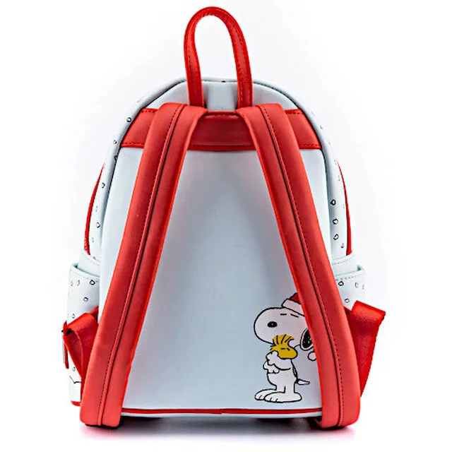 Peanuts Mini Backpack Snoopy And Woodstock Christmas Glow In The Dark Loungefly