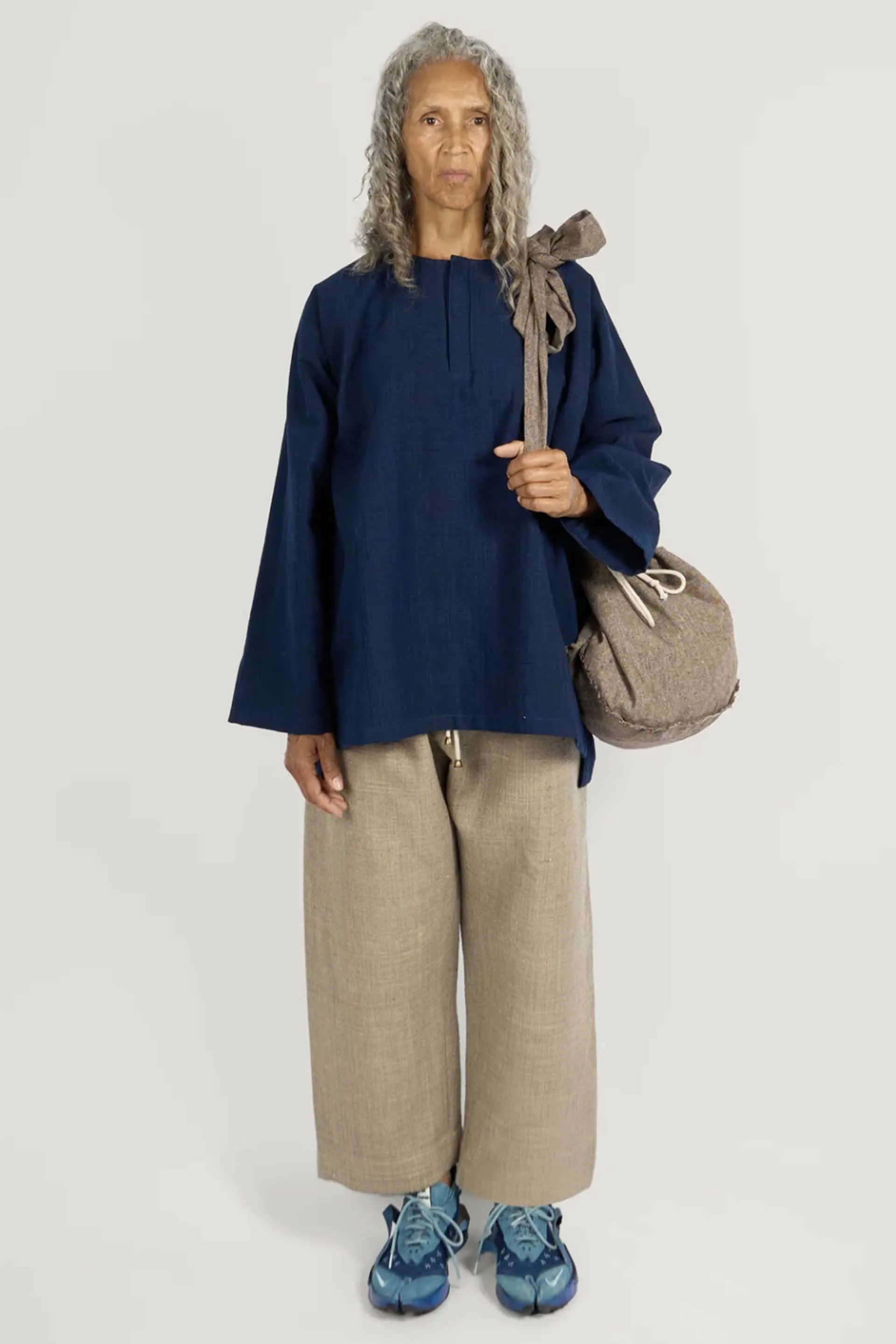 Pear Drop Bag Antique Herringbone Wool