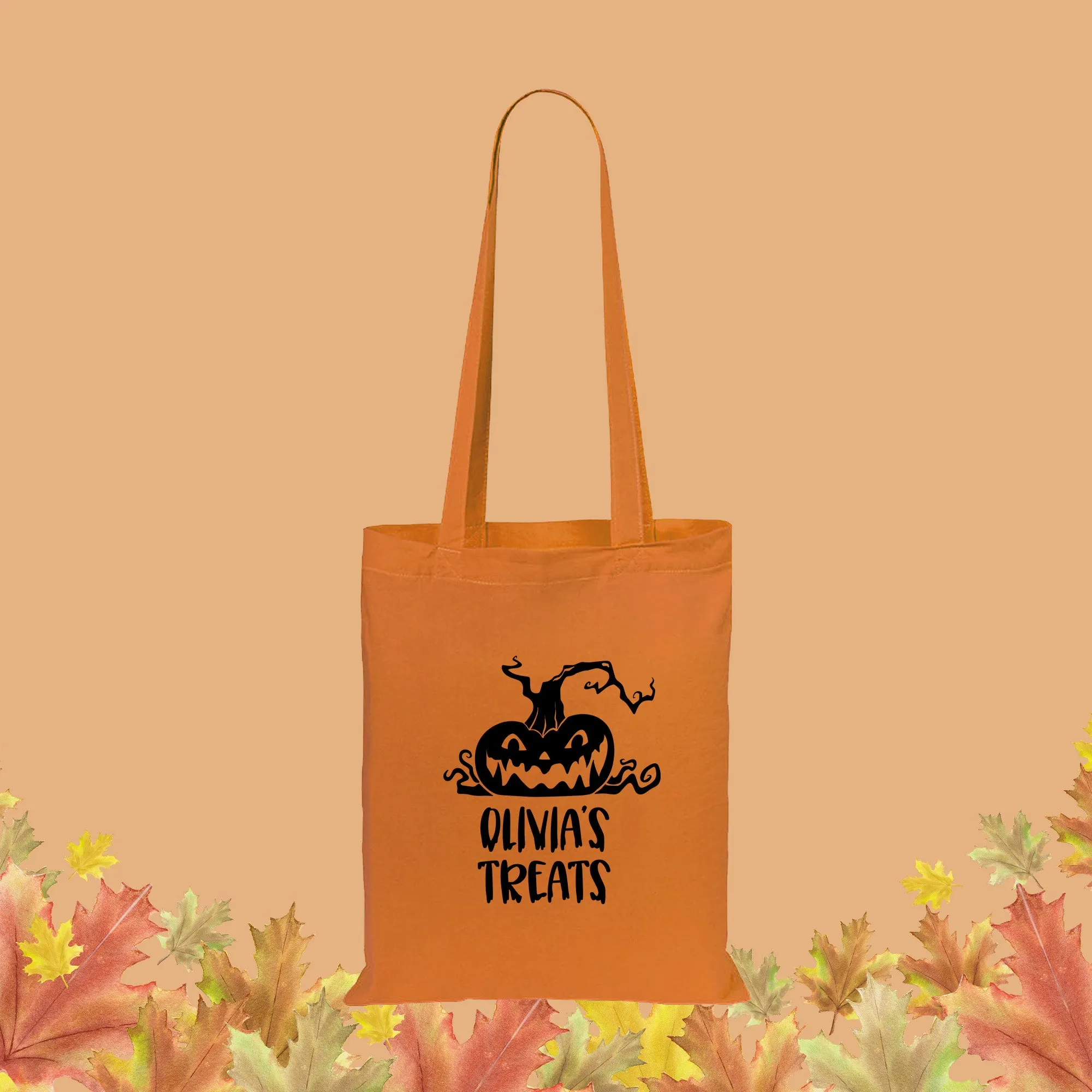 Personalised Children's Halloween Treats Tote Bag