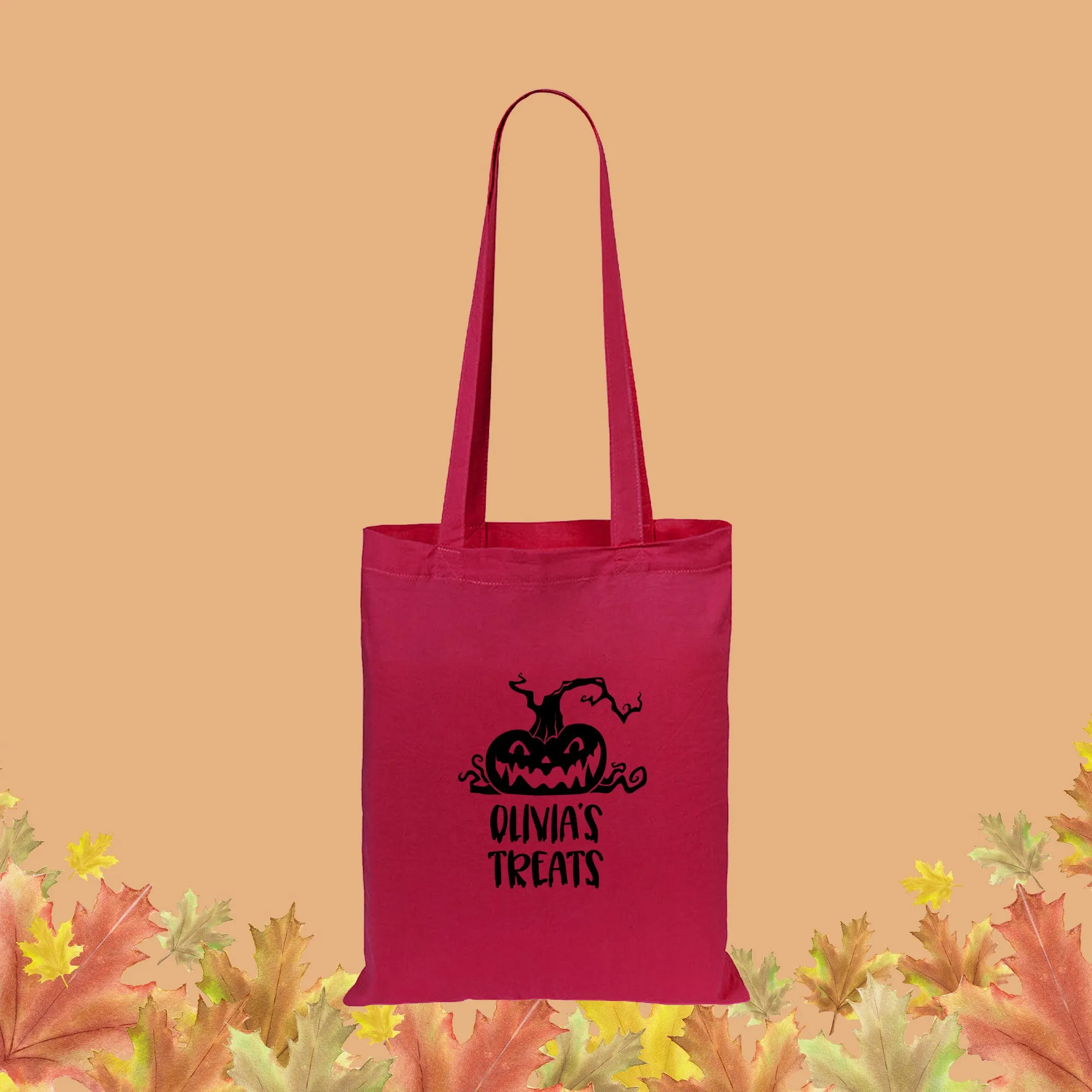 Personalised Children's Halloween Treats Tote Bag