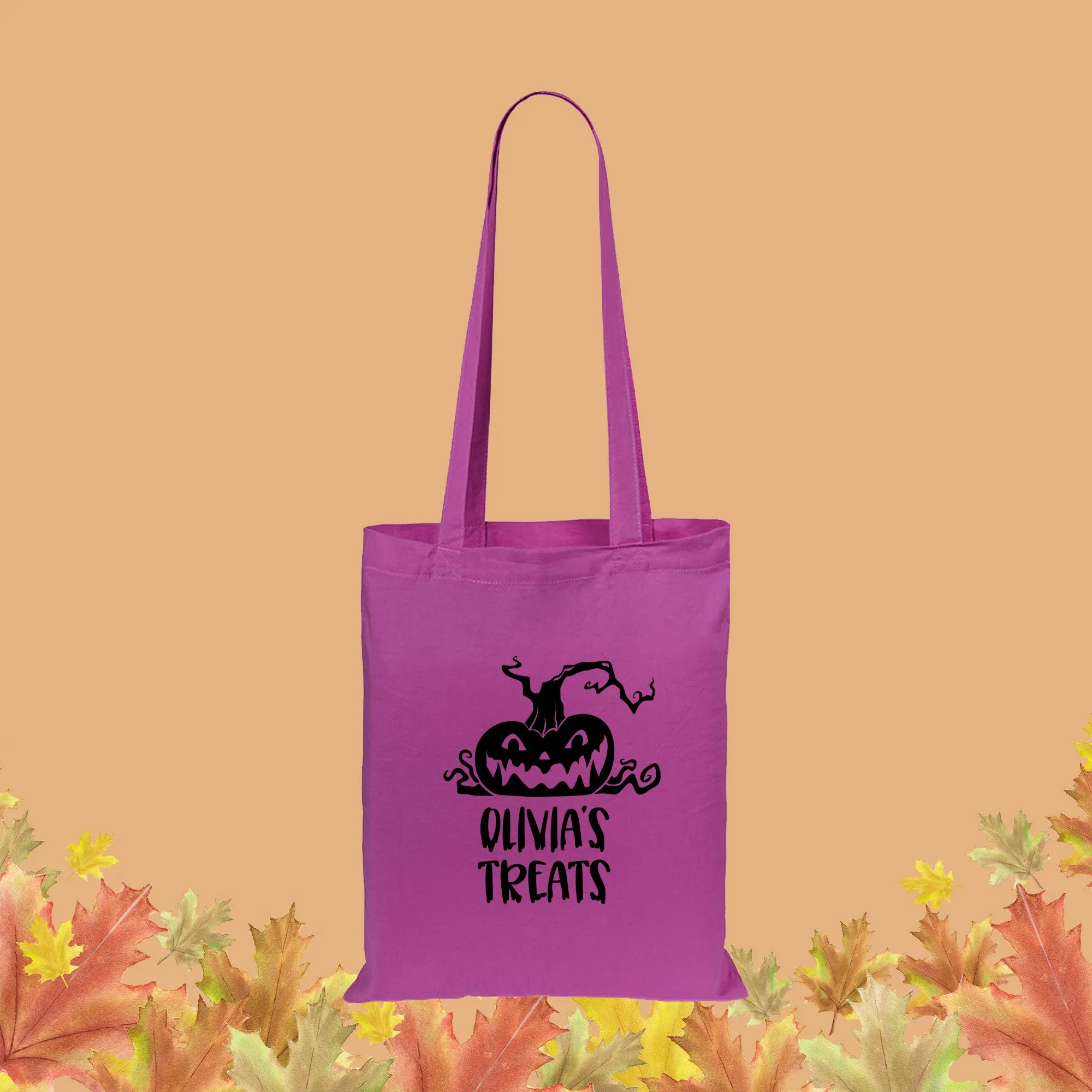 Personalised Children's Halloween Treats Tote Bag