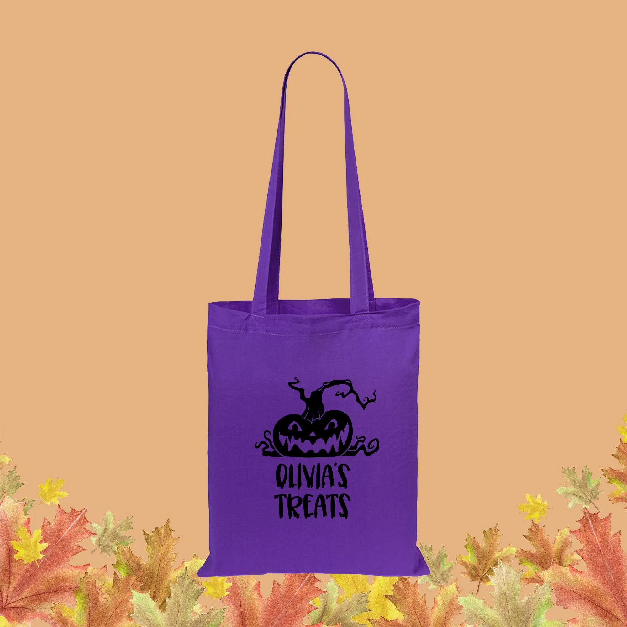 Personalised Children's Halloween Treats Tote Bag