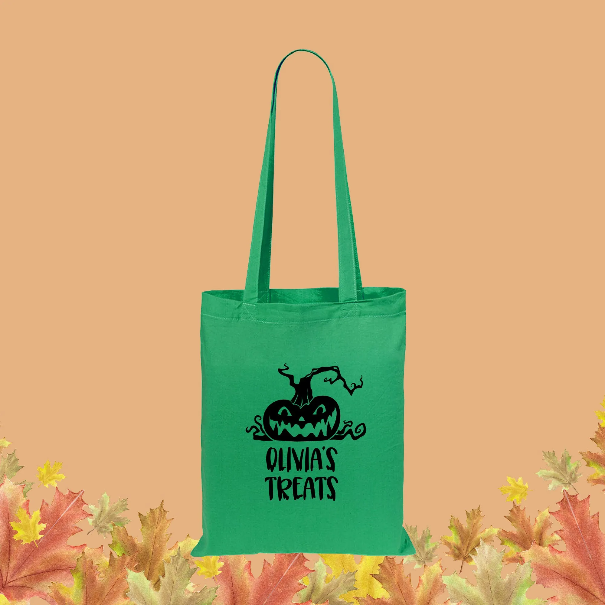 Personalised Children's Halloween Treats Tote Bag