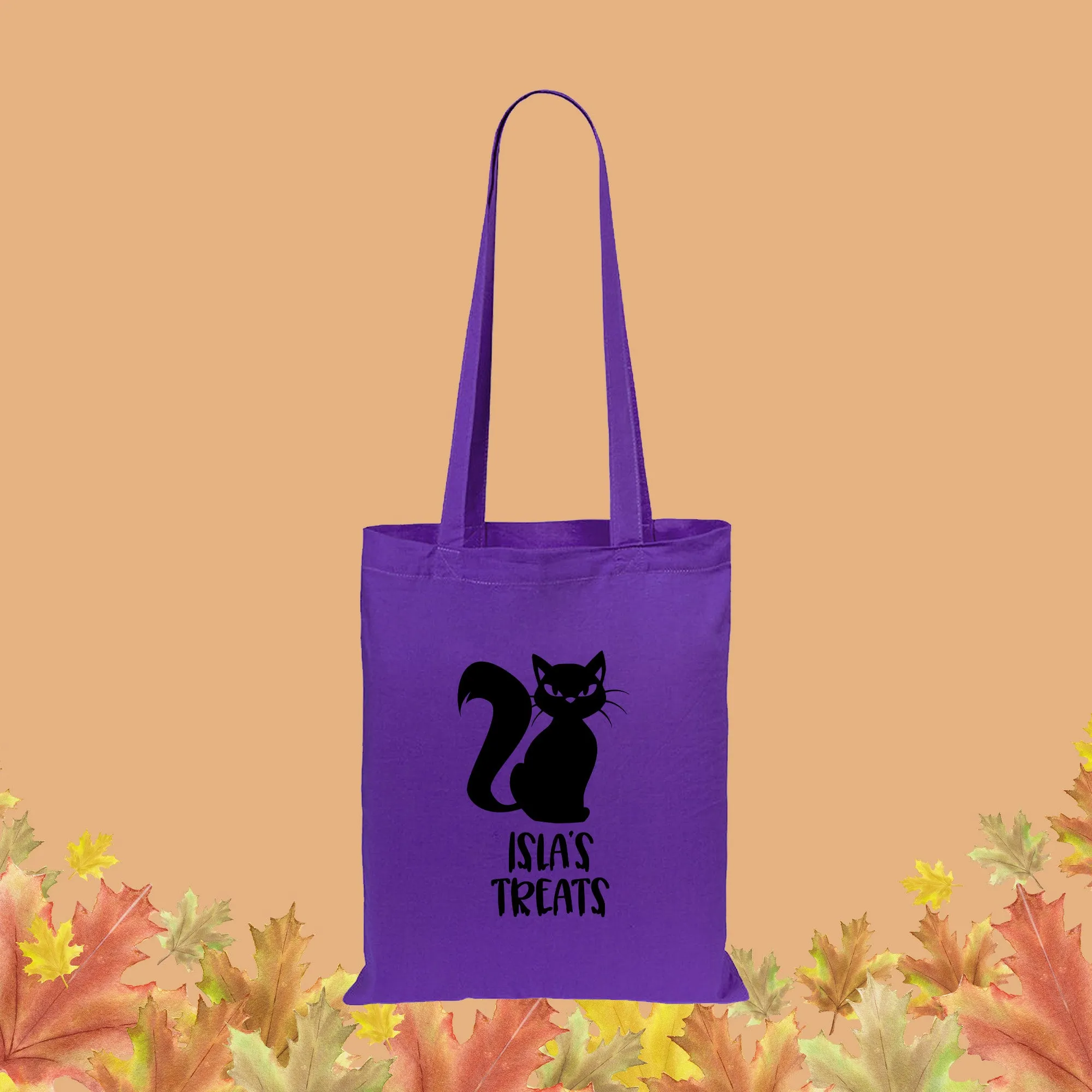 Personalised Children's Halloween Treats Tote Bag