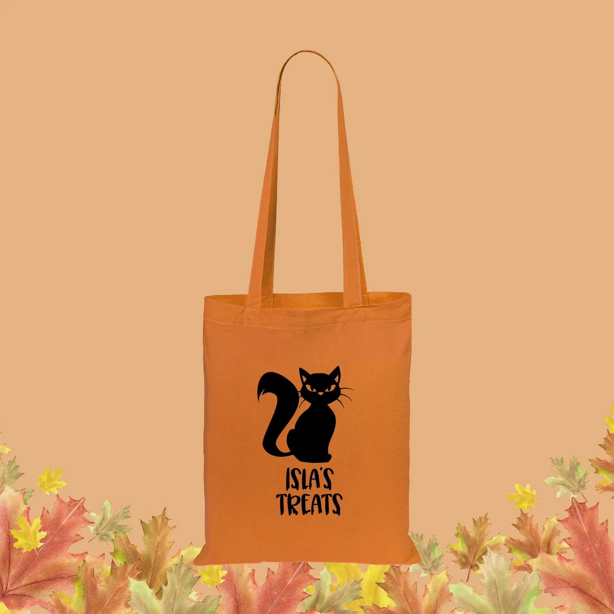 Personalised Children's Halloween Treats Tote Bag