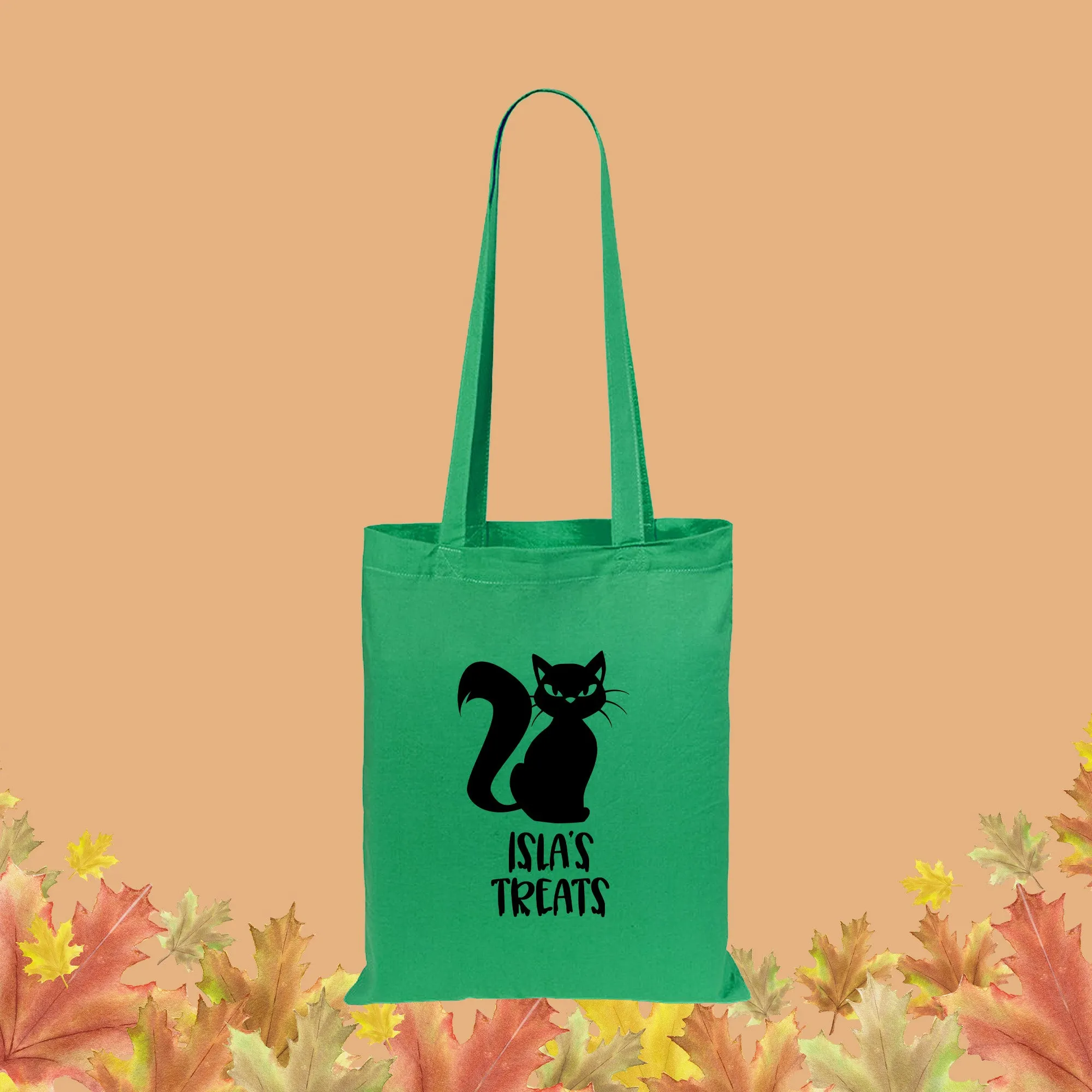 Personalised Children's Halloween Treats Tote Bag