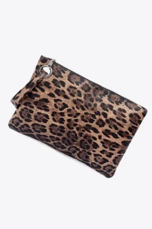 PU leather leopard clutch Stylish Evening Handbag