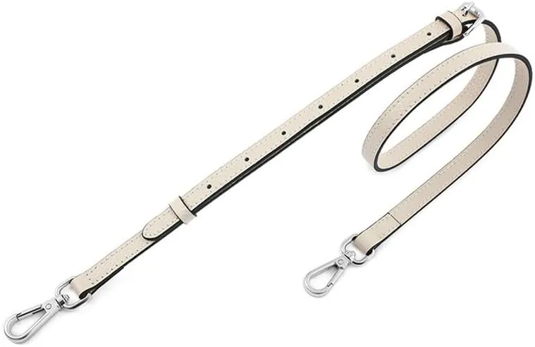 Purse Strap for Handbags Purse Straps Replacement Straps for Purses Bag Strap for Shoulder Purse Silver Clasp Ivory