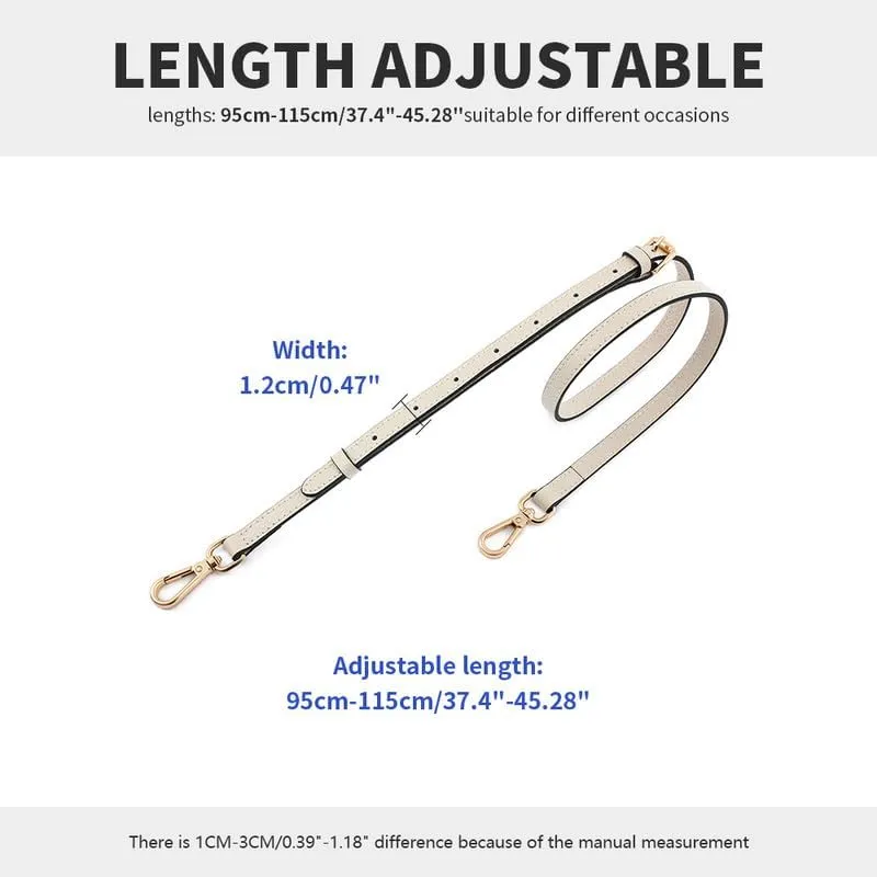 Purse Strap for Handbags Purse Straps Replacement Straps for Purses Bag Strap for Shoulder Purse Silver Clasp Ivory