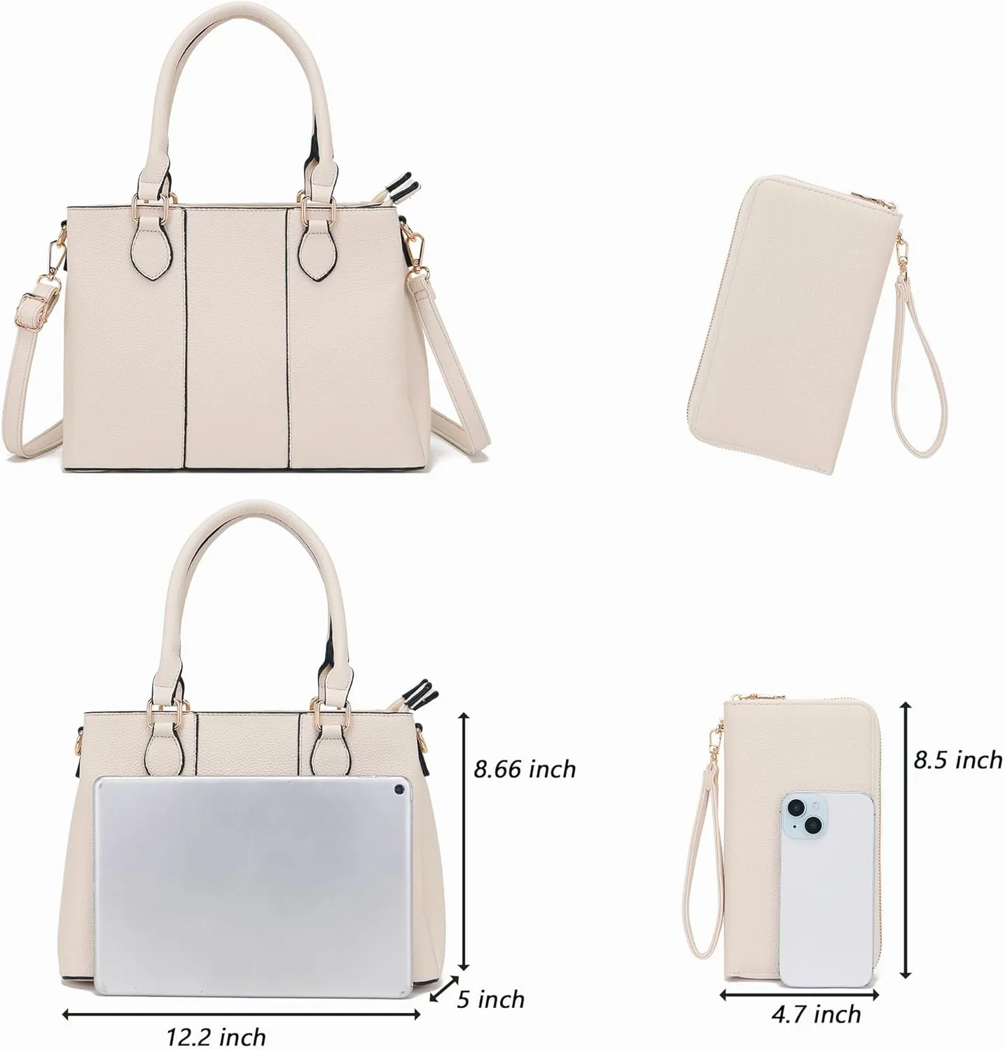 Purses and Wallet Set for Women Crossbody Top Handle Tote Satchel PU Leather Shoulder Bags