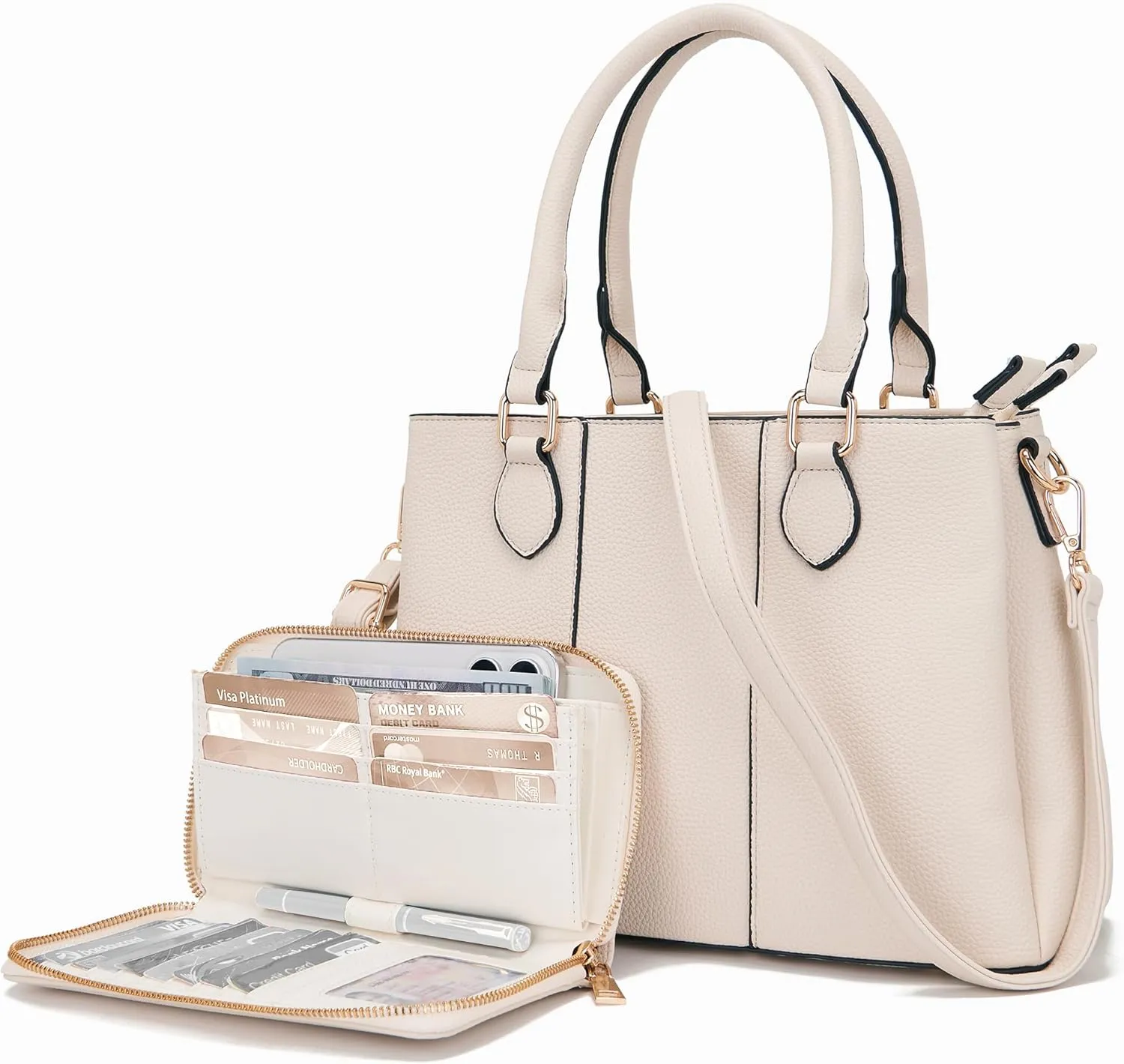 Purses and Wallet Set for Women Crossbody Top Handle Tote Satchel PU Leather Shoulder Bags