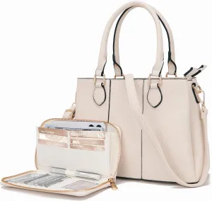 Purses and Wallet Set for Women Crossbody Top Handle Tote Satchel PU Leather Shoulder Bags