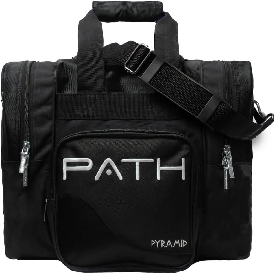 Pyramid Path Pro Deluxe Single Bowling Ball Tote - Holds One Ball, One Pair Shoes Up to Mens 15