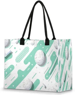 QsirBC Large Tote Bag for Women Men, Travel Beach Bag with Inner Zipper Pocket Snap Closure