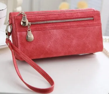 "DOLOVE" - Women's Long Zipper Large Capacity Clutch Purse