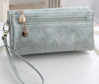 "DOLOVE" - Women's Long Zipper Large Capacity Clutch Purse