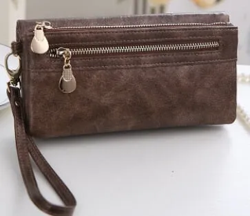 "DOLOVE" - Women's Long Zipper Large Capacity Clutch Purse