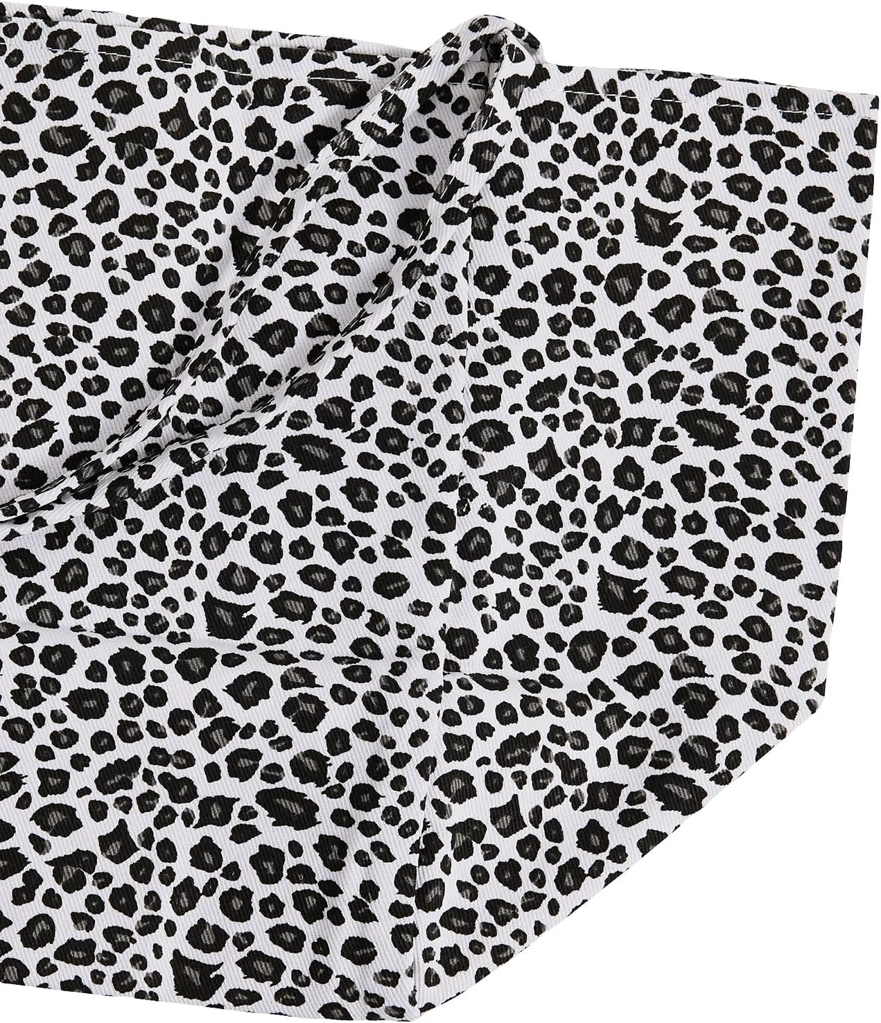 QWINEE Women's Leopard Print Shoulder Bag Large Capacity Cheetah Print Large Tote Bag Travel Handbag