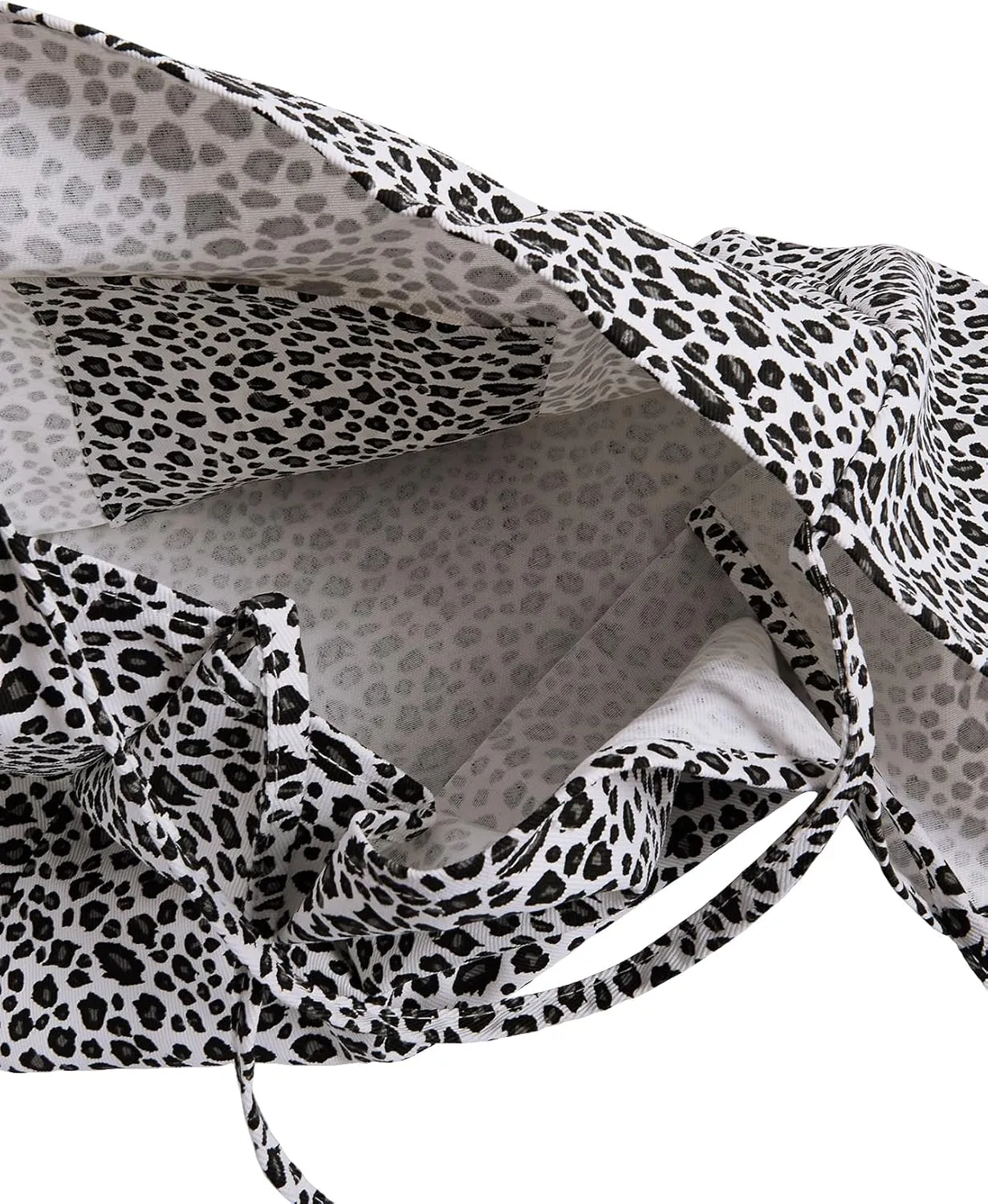 QWINEE Women's Leopard Print Shoulder Bag Large Capacity Cheetah Print Large Tote Bag Travel Handbag