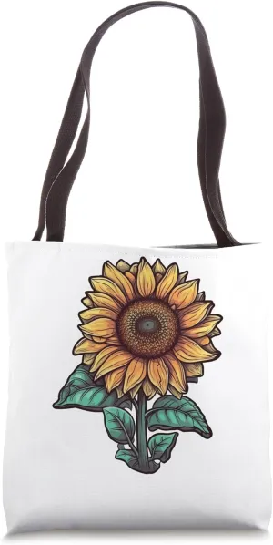 Radiant Majesty: Capturing the Grandeur of Giant Sunflowers Tote Bag
