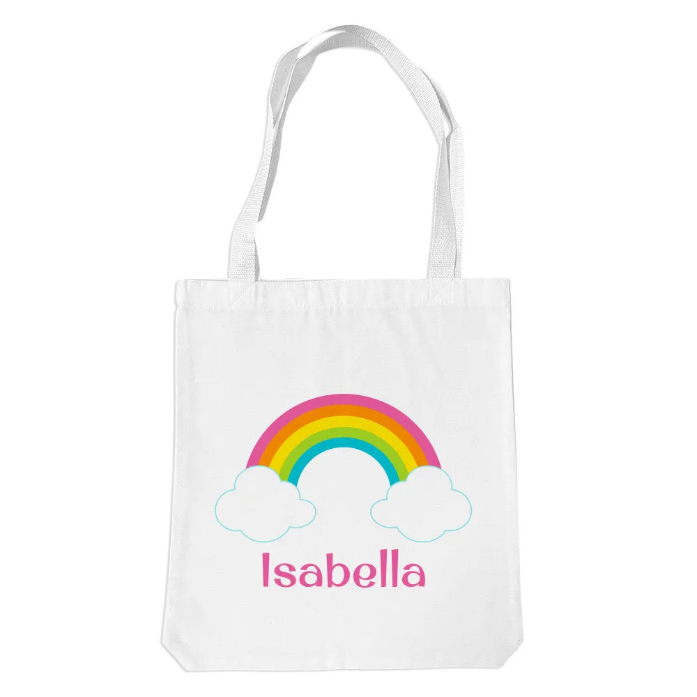 Rainbow White Premium Tote Bag