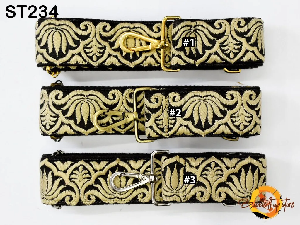 Replacement Guitar Strap Gift Sister Embroidered Purse Strap Boho Crossbody Strap for Purses Messenger Bag Embroidery Custom Handbag Strap