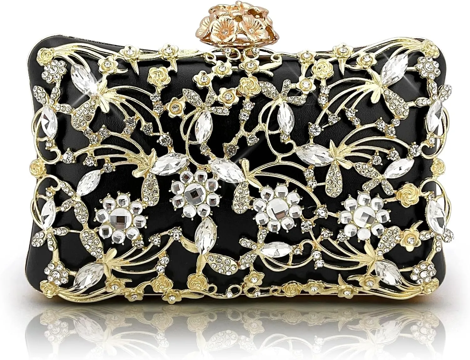 Rhinestone Evening Bag Sparkly Womens Crystal Purse Party Wedding Cocktail Prom Clutches