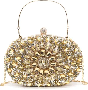 Rhinestone Evening Clutch Purses for Women Wedding Clutch Party Purse Bridal Diamonds Prom Cocktail Handbags