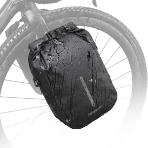 Rhinowalk Bike Front Fork Bag Waterproof Bike Pannier Bag Saddle Bag Shoulder Bag 6L for E-Scooter Mountain Bike Accessories