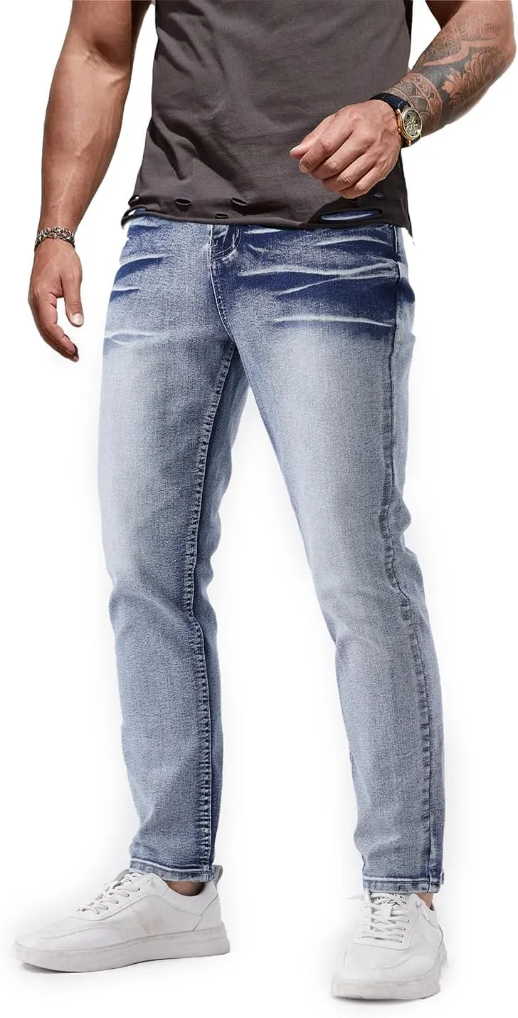 Ripped Stretch Slim Fit Denim
