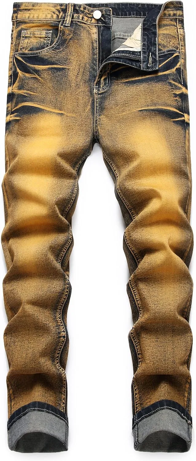 Ripped Stretch Slim Fit Denim