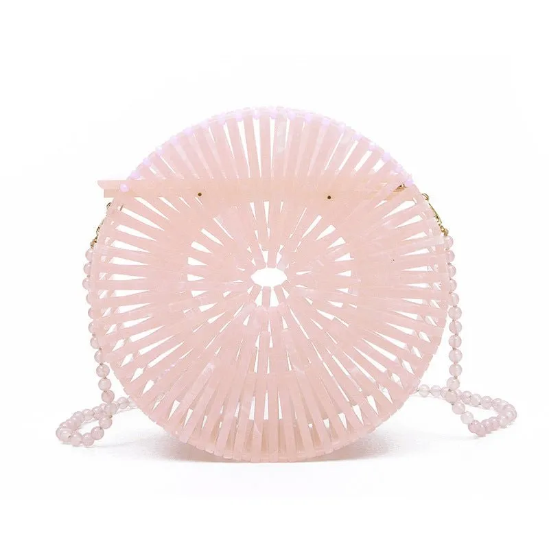 Round Acrylic Beach Hollow Party Bag