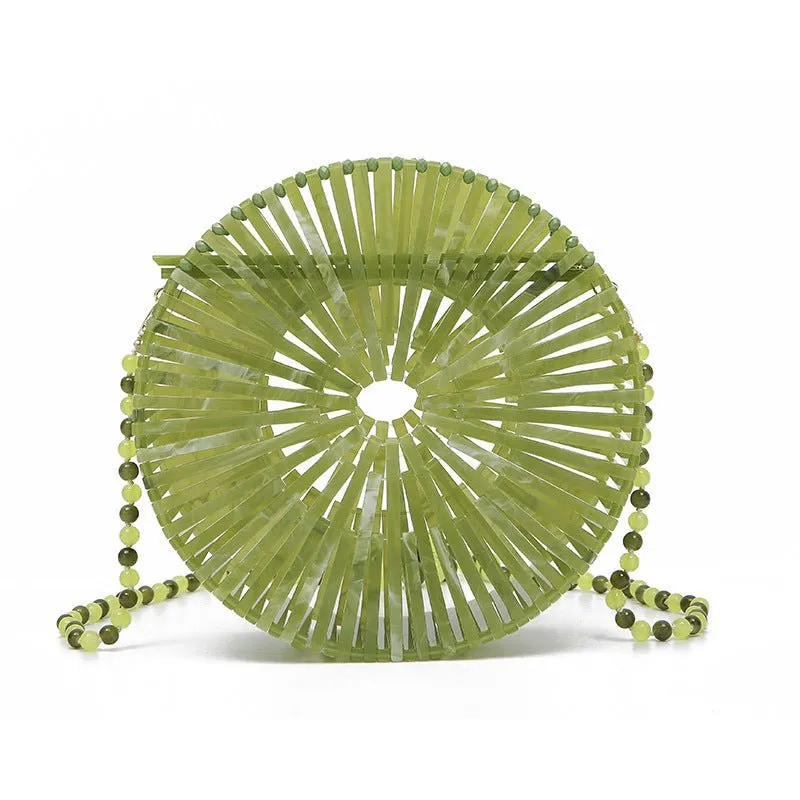 Round Acrylic Beach Hollow Party Bag