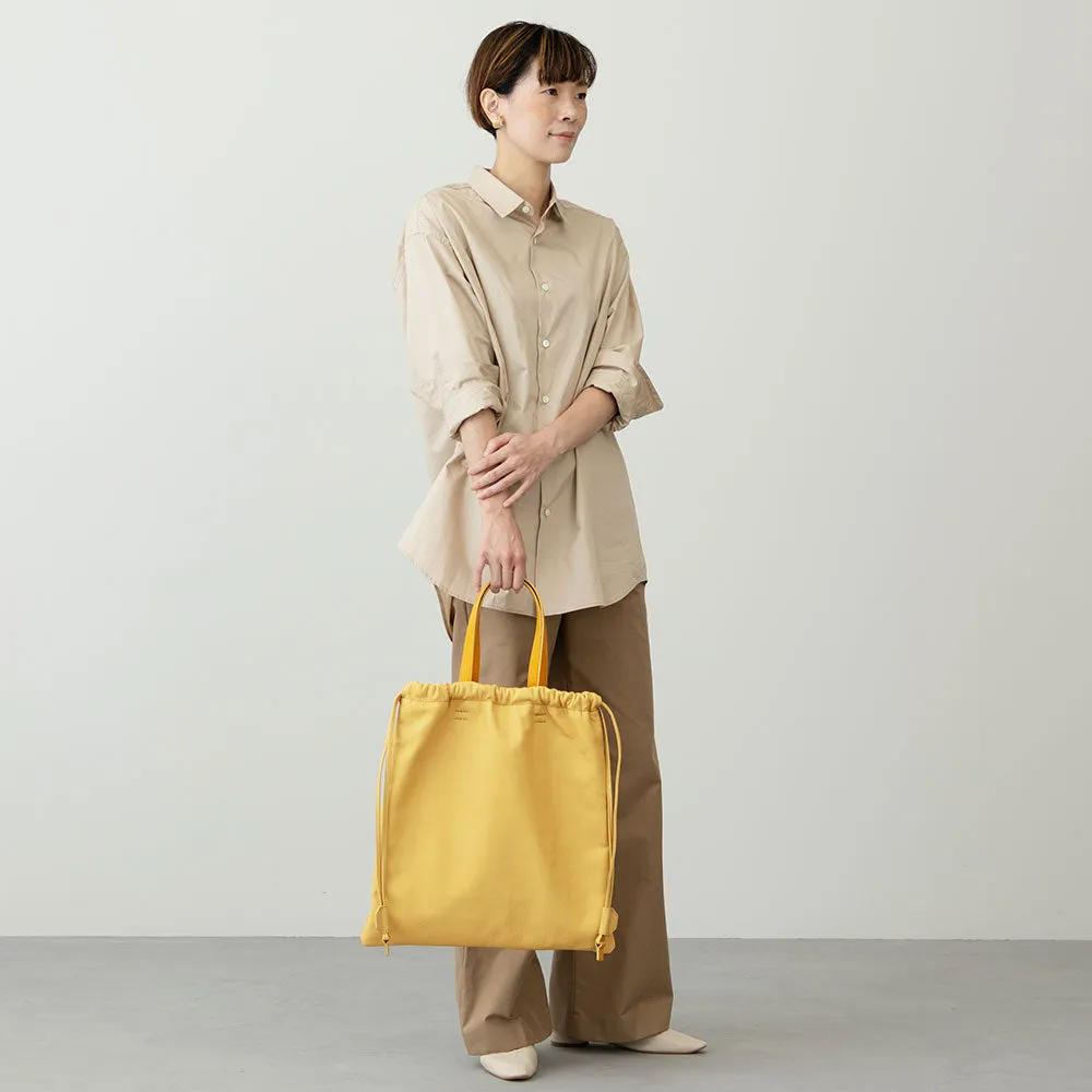 Ruffle Drawstring Tote