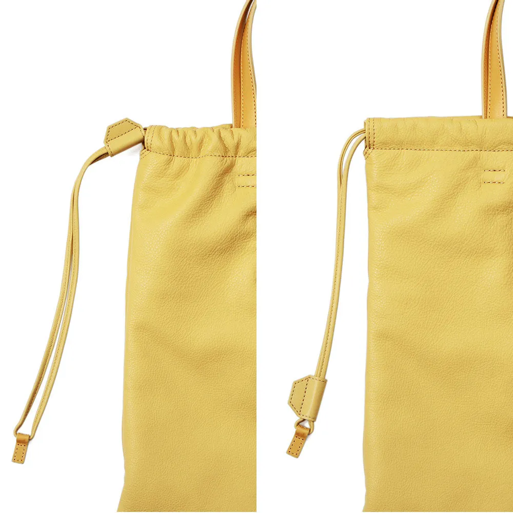 Ruffle Drawstring Tote