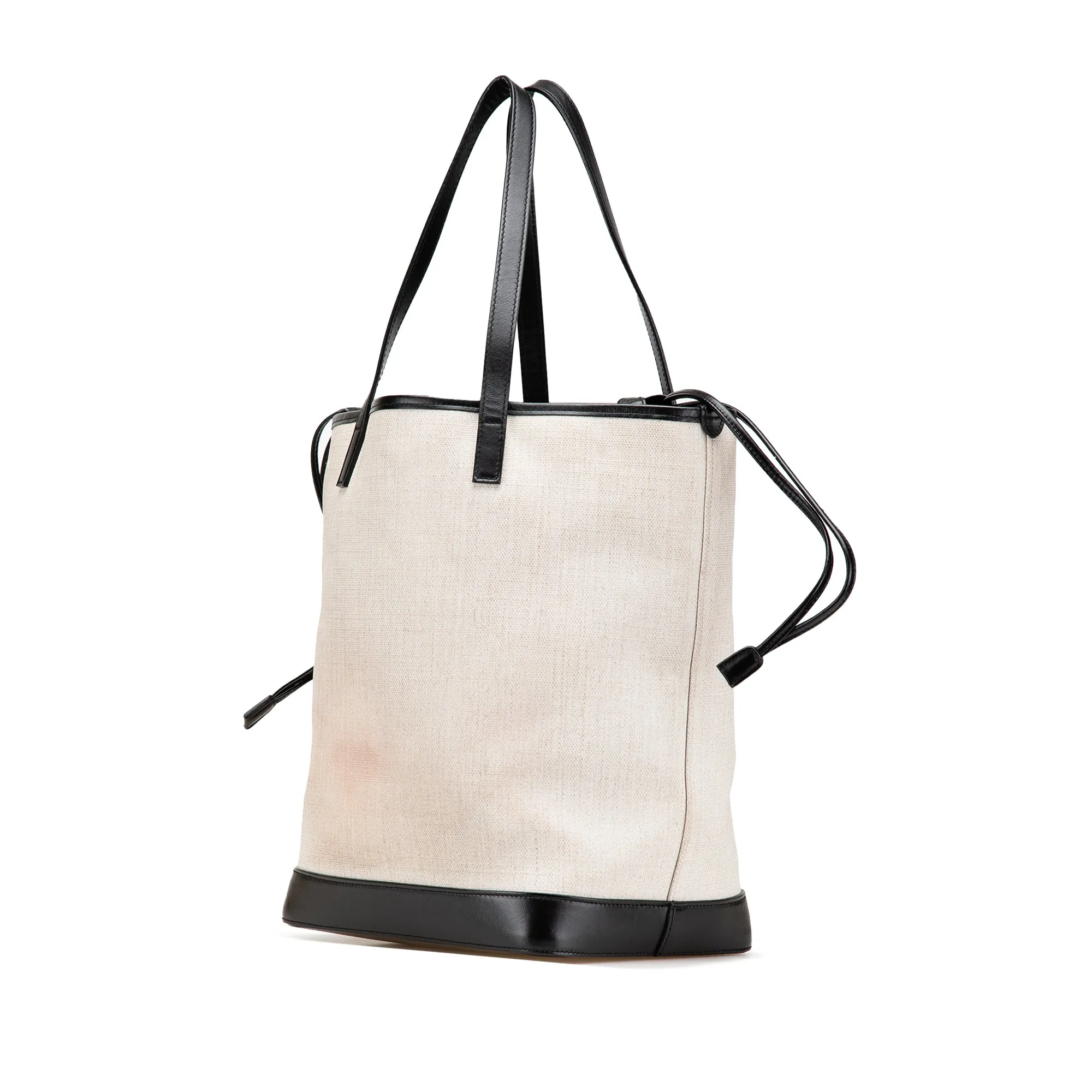 Saint Lau Canvas Teddy Drawstring Shopping Tote