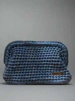 Sarah dark blue mermaid clutch