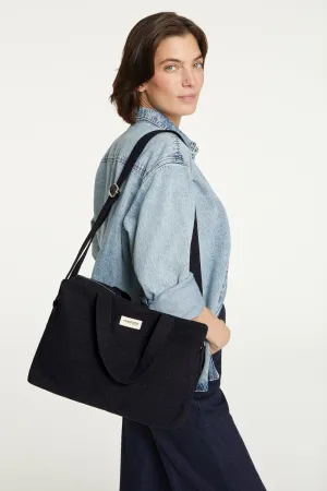 Sauval the city bag - Recycled cotton Black