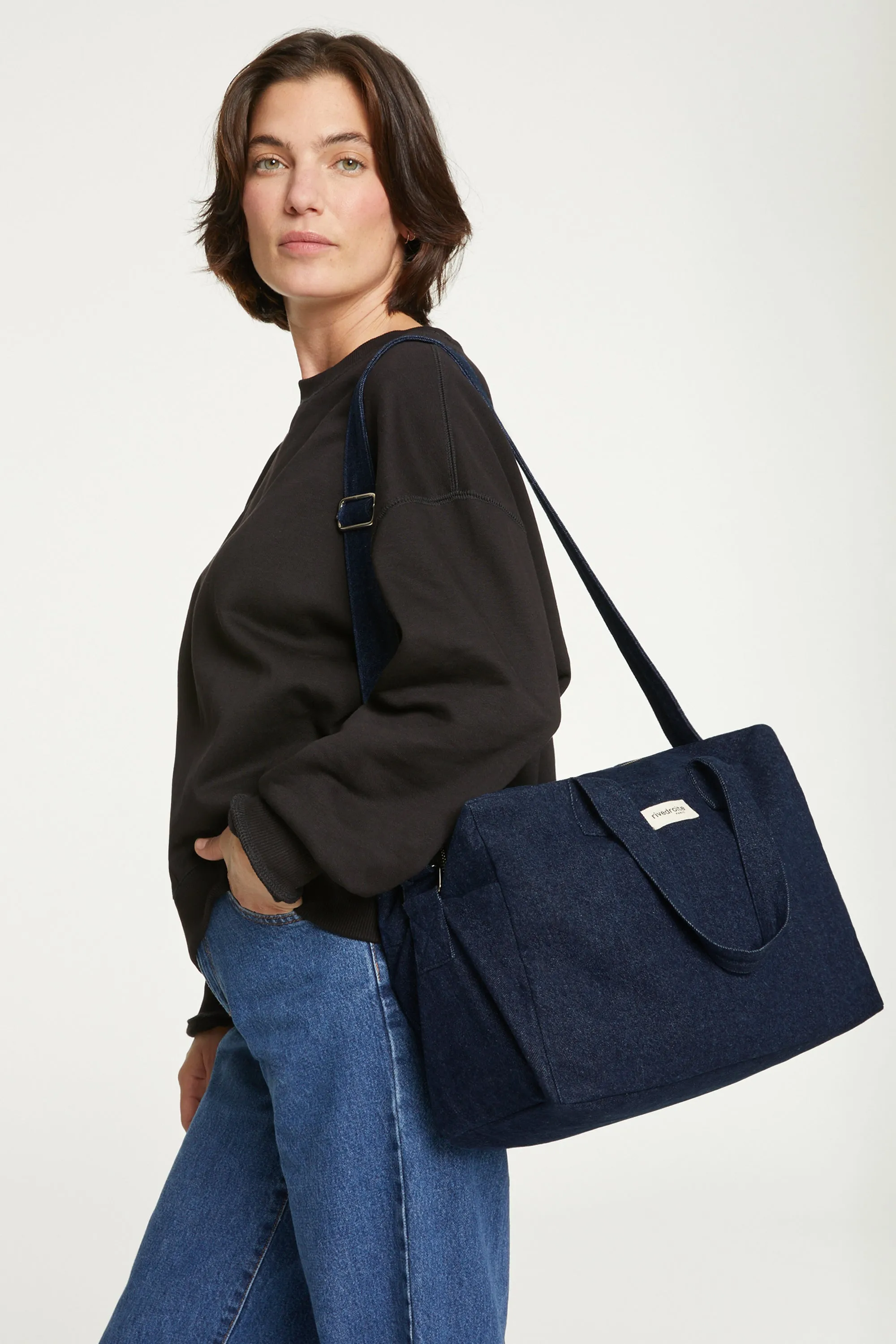 Sauval the city bag - Upcycled Raw Denim
