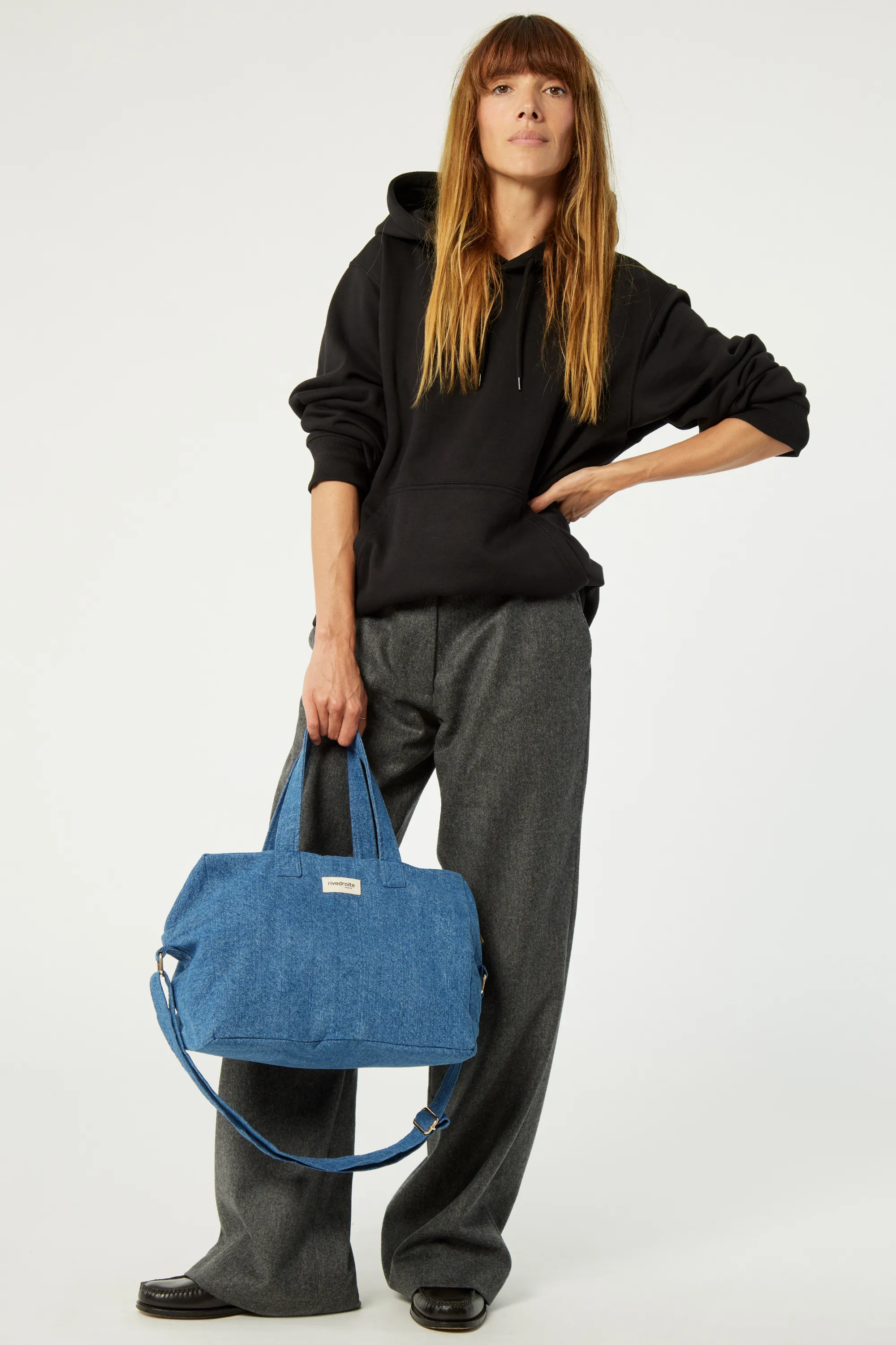 Sauval the city bag - Upcycled Stone Washed Denim
