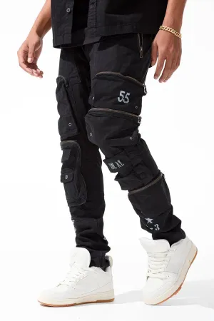 Sean - Infantry Division Cargo Pants (Black) 5673M