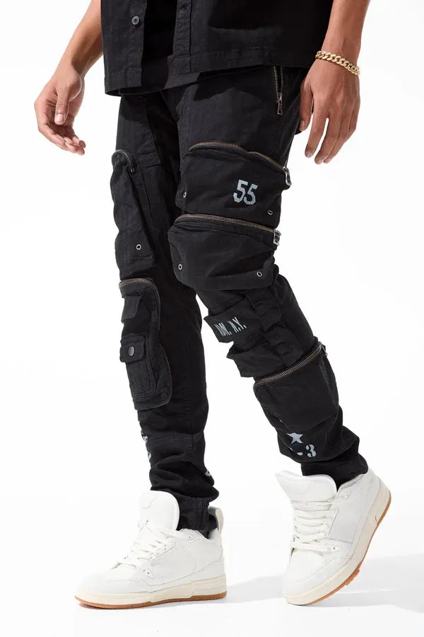 Sean - Infantry Division Cargo Pants (Black) 5673M
