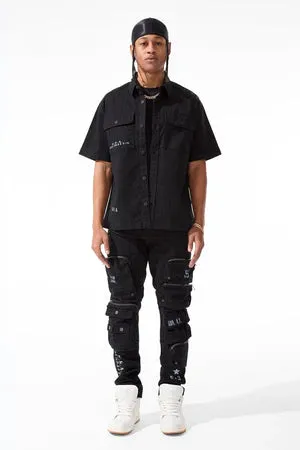 Sean - Infantry Division Cargo Pants (Black) 5673M