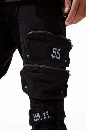 Sean - Infantry Division Cargo Pants (Black) 5673M