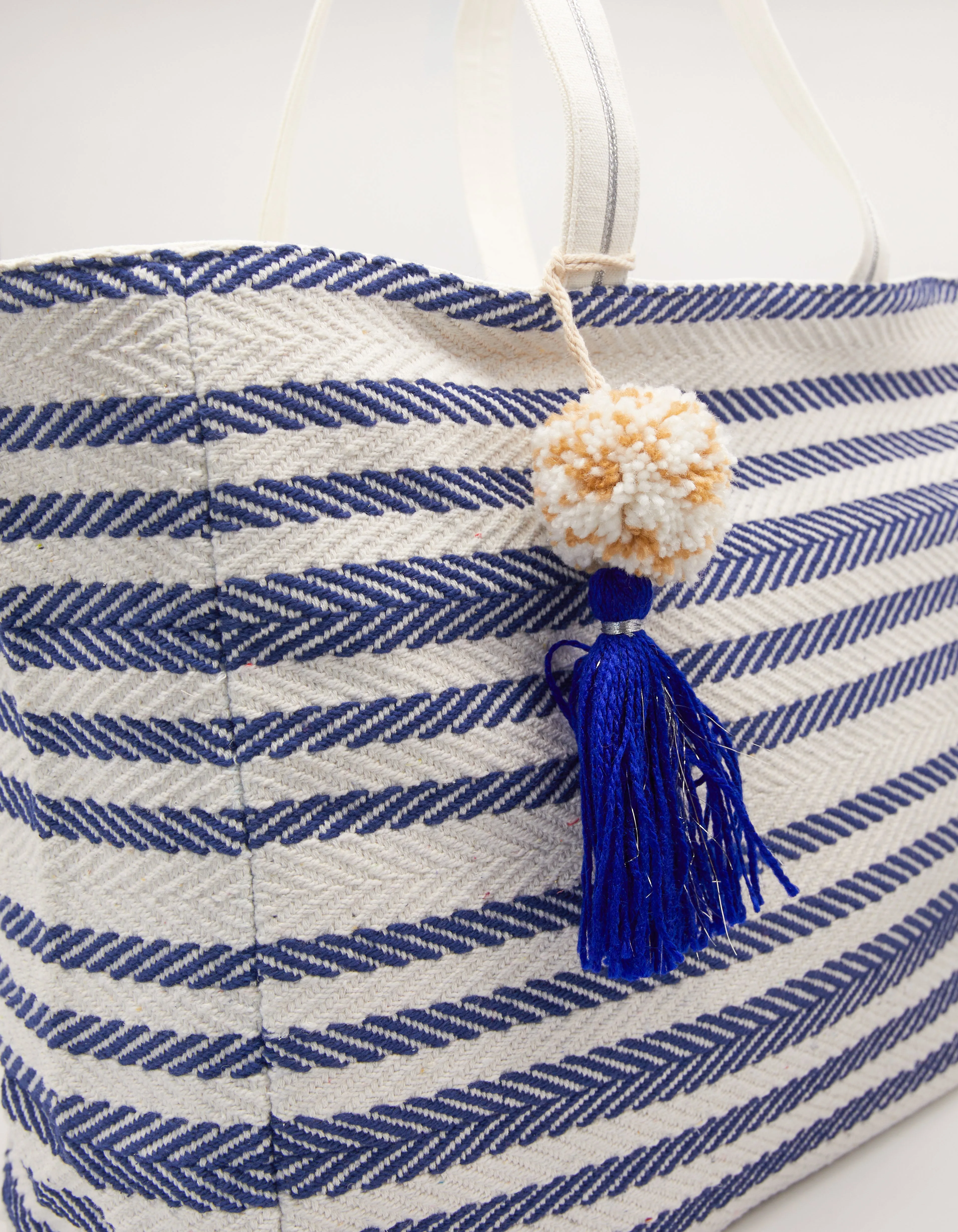 Shopper Bag - Navy Herringbone