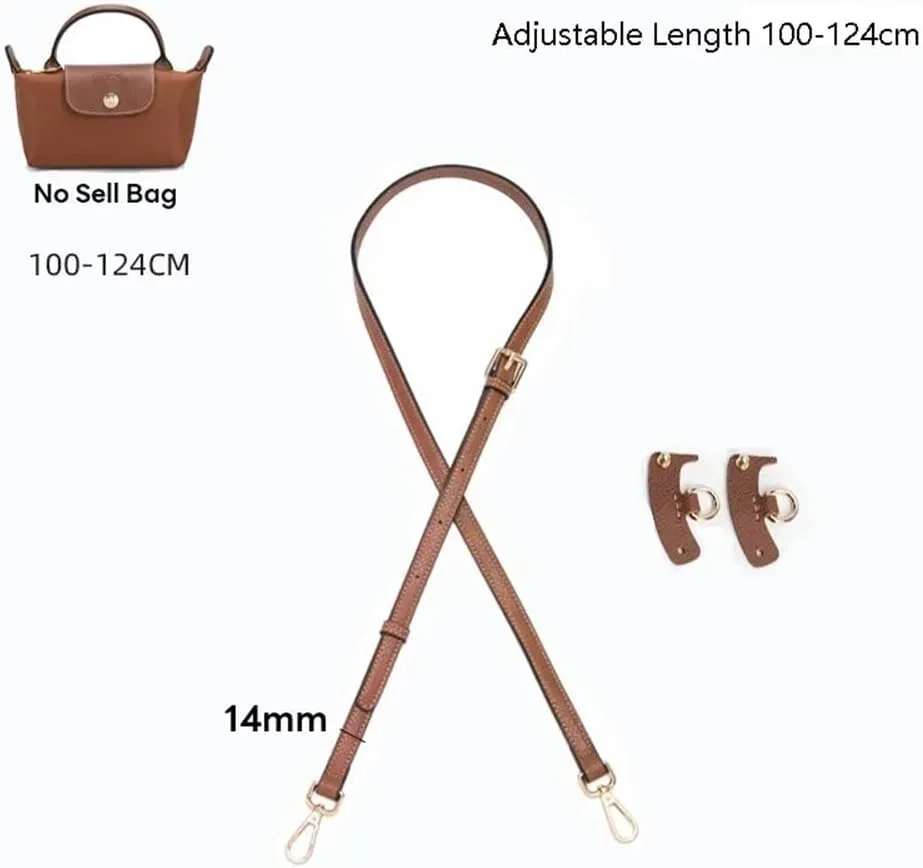 Shoulder Strap Adjustable Bag Strap for Long Mini Bag Free Punching Modification Transformation Accessories for Mini Bag Shoulder Strap Handbags Strap(Gris)
