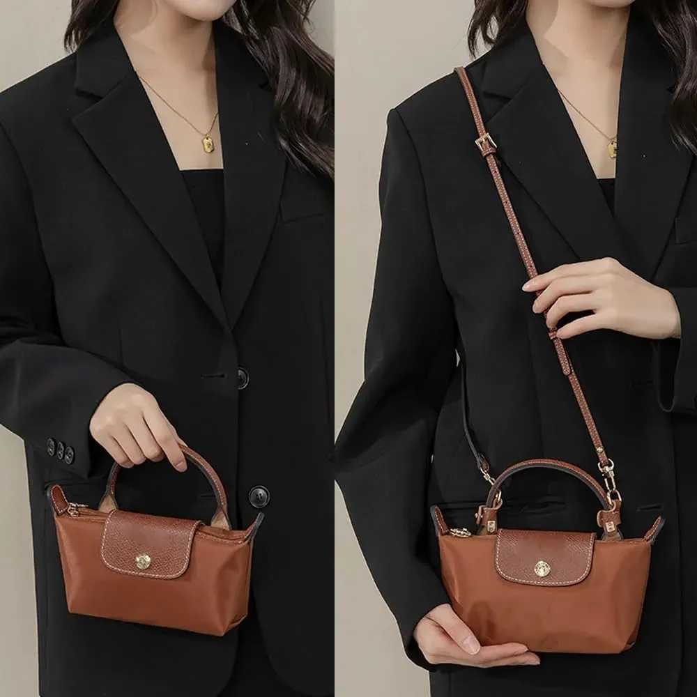Shoulder Strap Adjustable Bag Strap for Long Mini Bag Free Punching Modification Transformation Accessories for Mini Bag Shoulder Strap Handbags Strap(Gris)