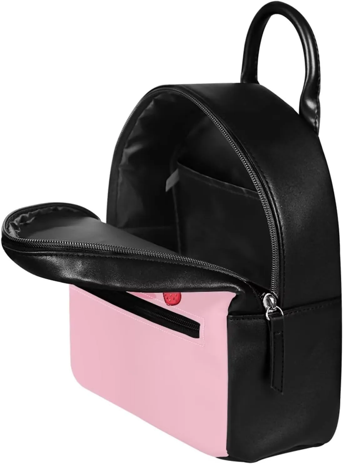 Showudesigns Strawberry Milk Cow Mini Backpacks for Women Teen Girls Purse Small Backpack School Bags Travel Daypack Trip Shoulder Bag Cute Carton Back Pack Handbag Pink